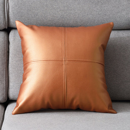 Light luxury PU soft leather pillow