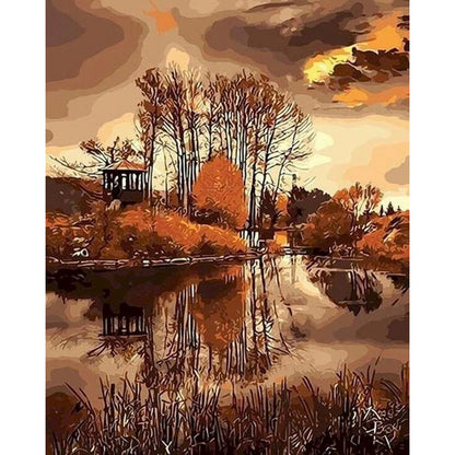 Framed Acrylic Paint Painting Canvas Home Art