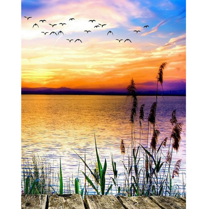 Framed Acrylic Paint Painting Canvas Home Art