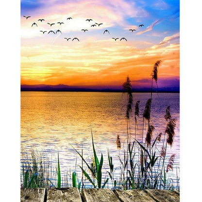 Framed Acrylic Paint Painting Canvas Home Art