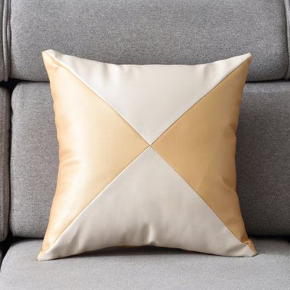 Light luxury PU soft leather pillow