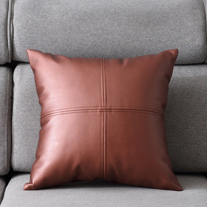 Light luxury PU soft leather pillow
