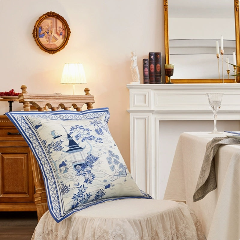 Vintage Living Room Rustic Luxury Pillow