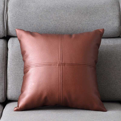 Light luxury PU soft leather pillow