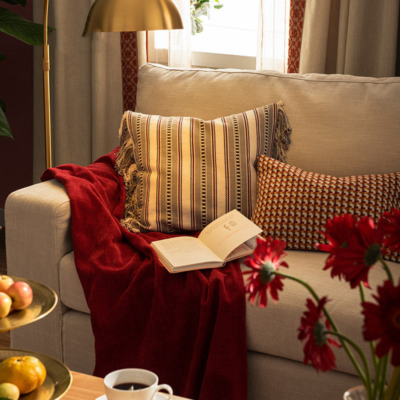 Light Luxury Bedroom Bedside Retro Pillow Pillowcase
