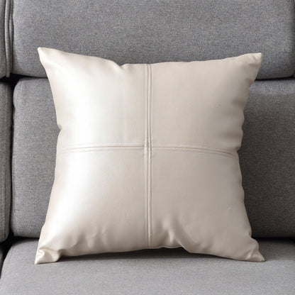 Light luxury PU soft leather pillow