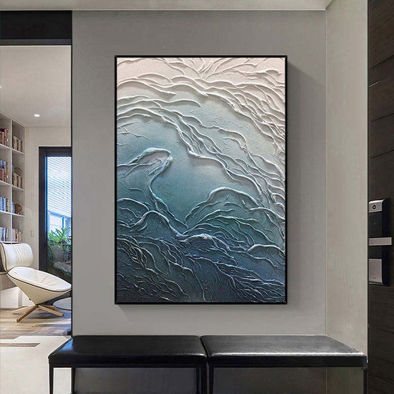 Hand-Painted Oil Paintings On Canvas Abstract Texture Landscape Painting Wall Picture For Living Room Home Decor Art No Framed