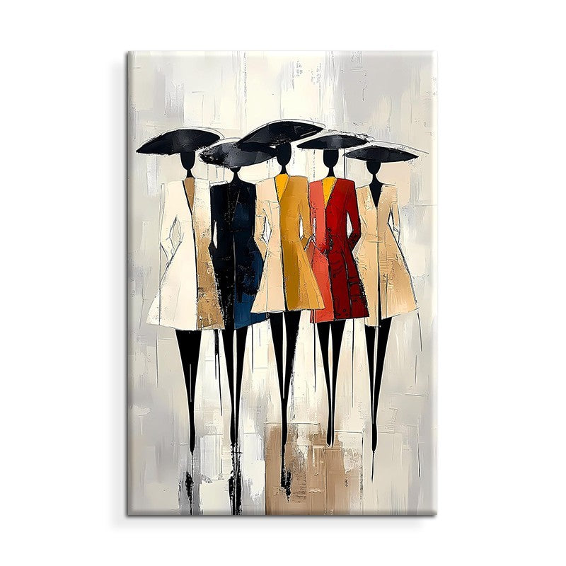 Hand-Painted Oil Paintings On Canvas Abstract African Woman Painting Wall Picture For Living Room Home Decor Art No Framed