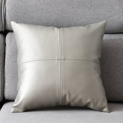 Light luxury PU soft leather pillow