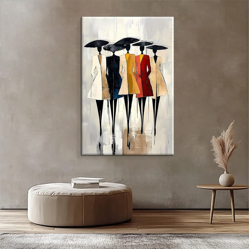 Hand-Painted Oil Paintings On Canvas Abstract African Woman Painting Wall Picture For Living Room Home Decor Art No Framed