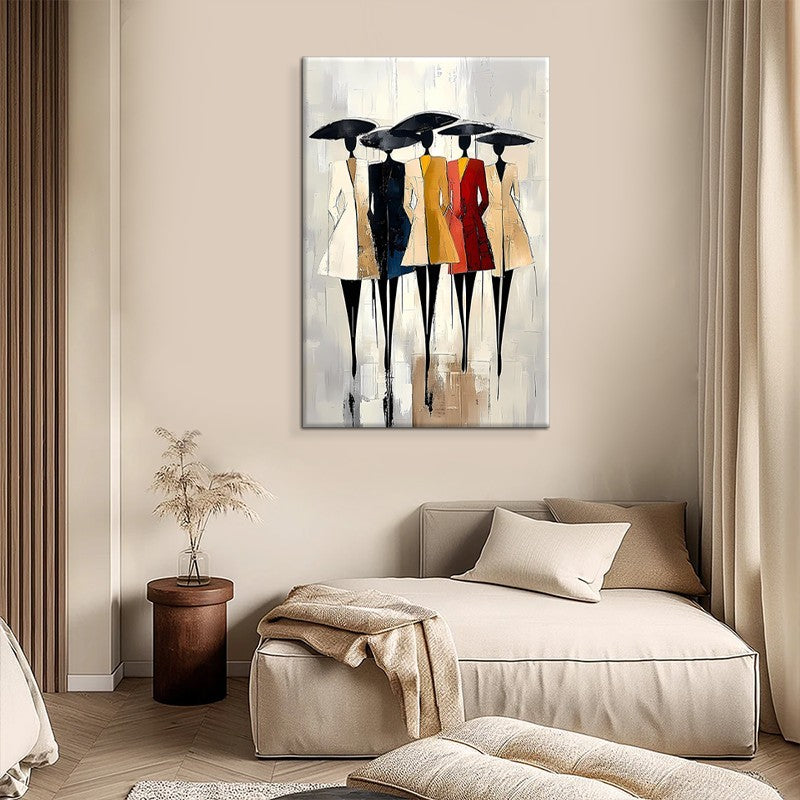 Hand-Painted Oil Paintings On Canvas Abstract African Woman Painting Wall Picture For Living Room Home Decor Art No Framed