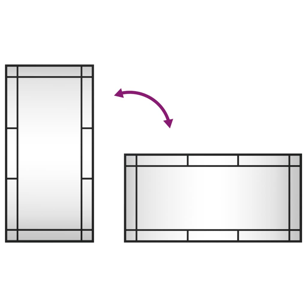 Rectangular Wall Mirror Iron   Rectangular Wall Mirror Iron