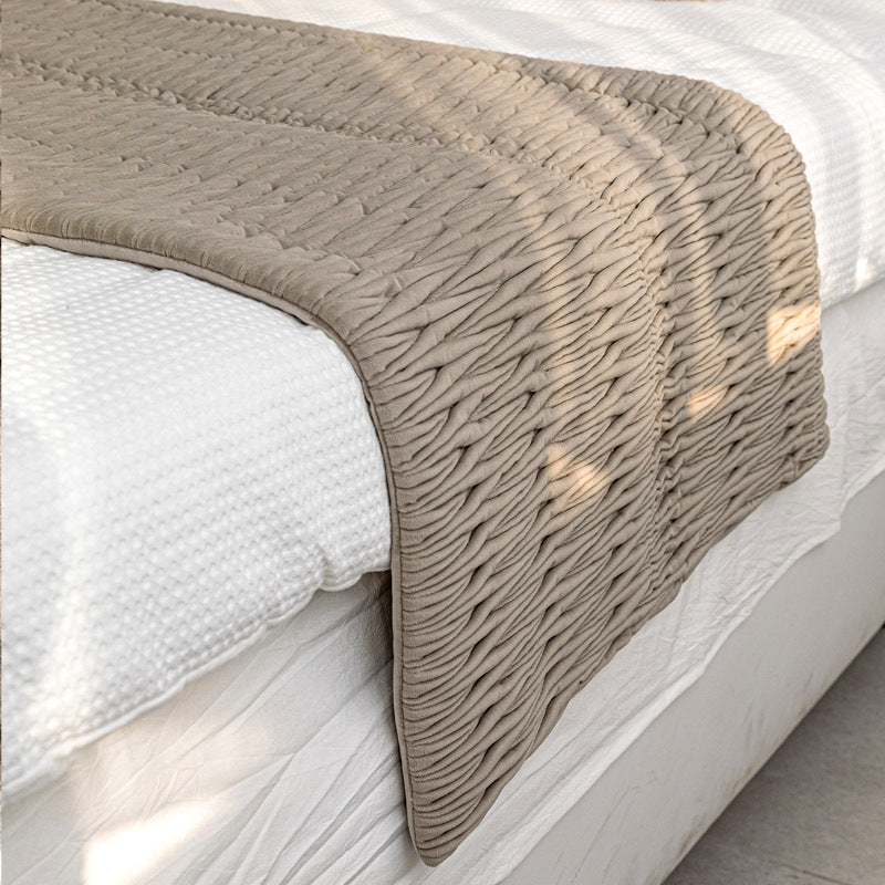 Modern Minimalist Model Room Bed Runner Bed Pillow