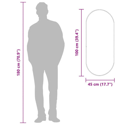 Wall Mirror Golden Oval